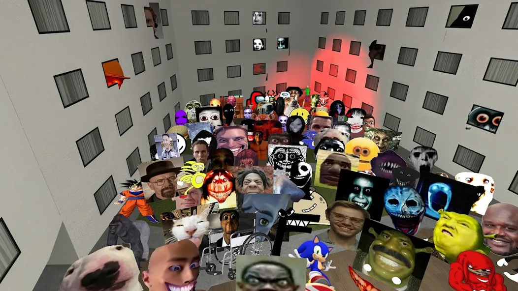 Скачать Nextbots In Backrooms: Shooter на телефон — Безлимитные патроны и бессмертие — скриншот 4