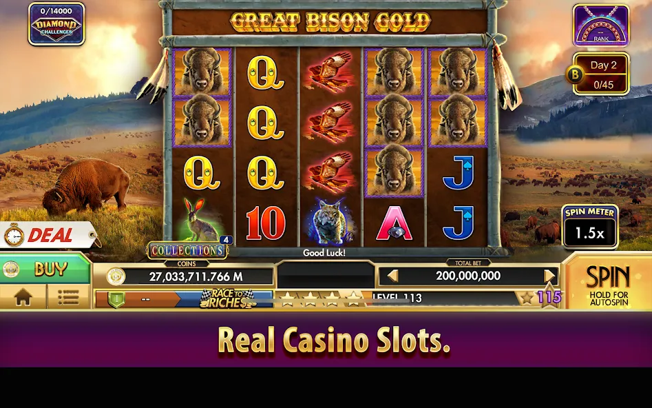 Black Diamond Casino Slots — Мод: Безлимитные монеты и джекпоты — скриншот 3
