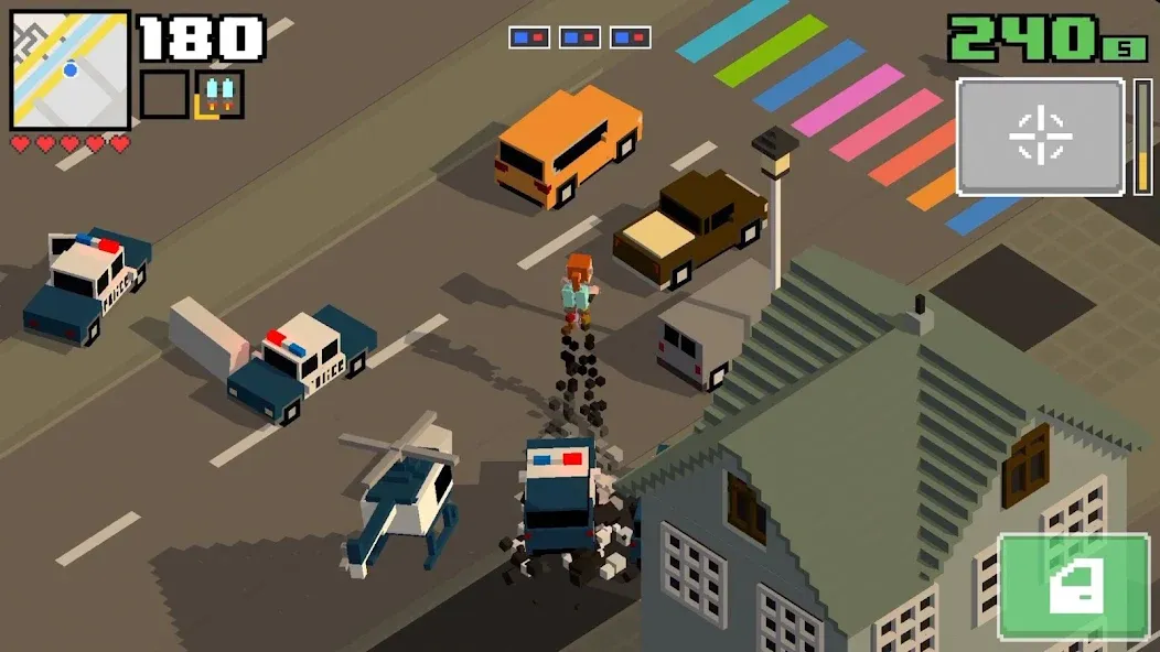 Взлом Smashy Road: Wanted 2 — Безлимитные деньги и все машины — скриншот 1