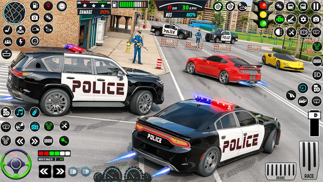 Скачать US Police Car Parking - King на Андроид — Безлимитные деньги и все машины — скриншот 2 Скачать US Police Car Parking - King на Андроид — Безлимитные деньги и все машины — скриншот 2