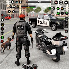 Скачать US Police Car Parking - King на Андроид — Безлимитные деньги и все машины
