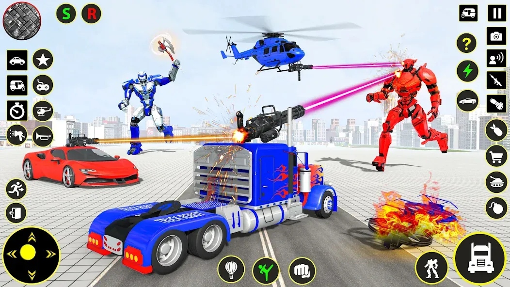 Скачать Truck Game - Car Robot Games на Андроид — Безлимитные деньги и топливо — скриншот 2