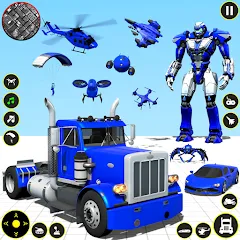 Скачать Truck Game - Car Robot Games на Андроид — Безлимитные деньги и топливо