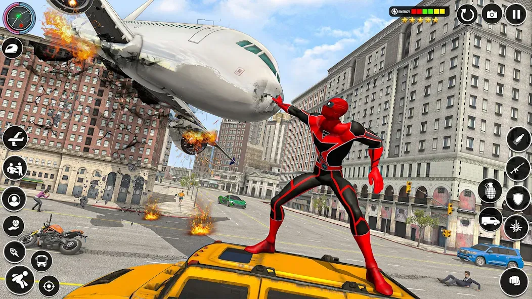 Spider Rope Games - Crime Hero MOD APK на Android — Безлимитные деньги и открыты все уровни — скриншот 3