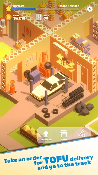 Скачать Tofu Drifter — Безлимитные деньги и открыты все машины — скриншот 2