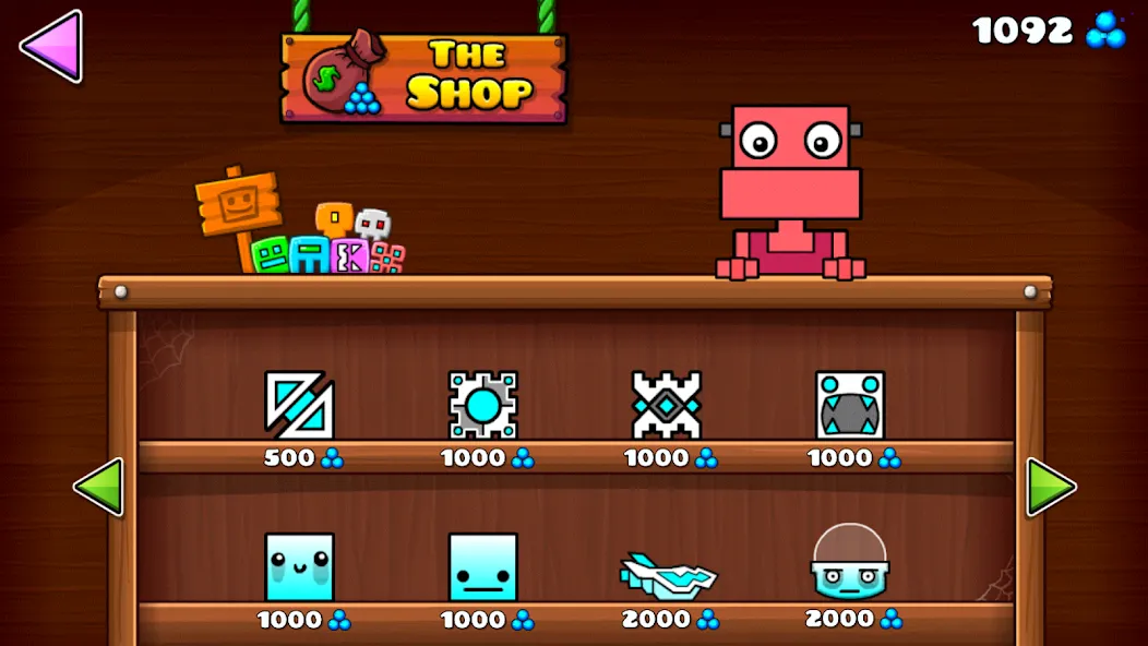 Geometry Dash World на Андроид — Открыты все уровни и скины — скриншот 3 Geometry Dash World на Андроид — Открыты все уровни и скины — скриншот 3