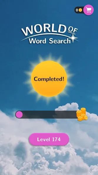 Взлом World of Word Search — Безлимитные подсказки и монеты — скриншот 4