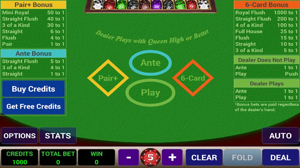 Скачать Ace 3-Card Poker с модом — Безлимитные фишки и удачная раздача — скриншот 1 Скачать Ace 3-Card Poker с модом — Безлимитные фишки и удачная раздача — скриншот 1