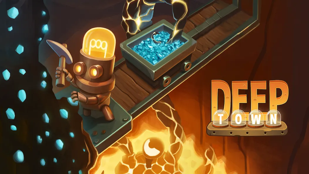 Deep Town: Idle Mining Tycoon MOD — Безлимитные ресурсы и ускоренная добыча на Андроид — скриншот 1