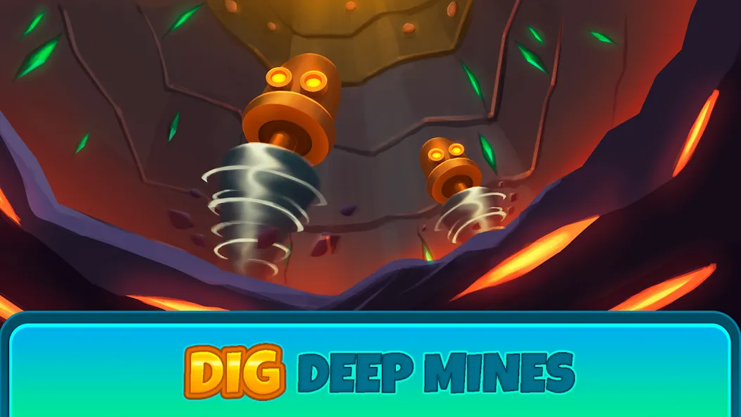 Deep Town: Idle Mining Tycoon MOD — Безлимитные ресурсы и ускоренная добыча на Андроид — скриншот 4