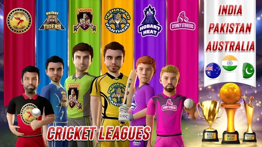 RVG Real World Cricket Game 3D на Андроид — Мод Безлимитные деньги и всё открыто — скриншот 5