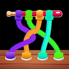 Скачать Tangle Master 3D (Мод: Разблокированы все уровни и подсказки) на Андроид