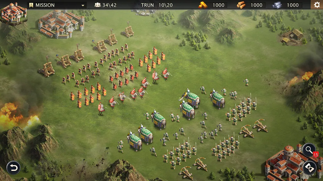 Скачать Grand War: Rome Strategy Games (Мод: Безлимитные деньги и ресурсы) на Андроид — скриншот 4