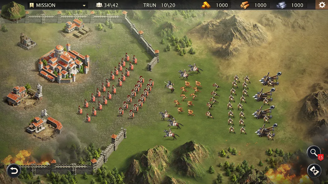 Скачать Grand War: Rome Strategy Games (Мод: Безлимитные деньги и ресурсы) на Андроид — скриншот 5