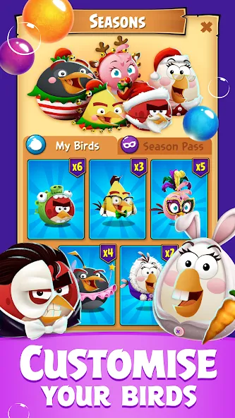 Angry Birds POP Bubble Shooter Mod APK Безлимитные бустеры и жизни — Скачать на Андроид — скриншот 5