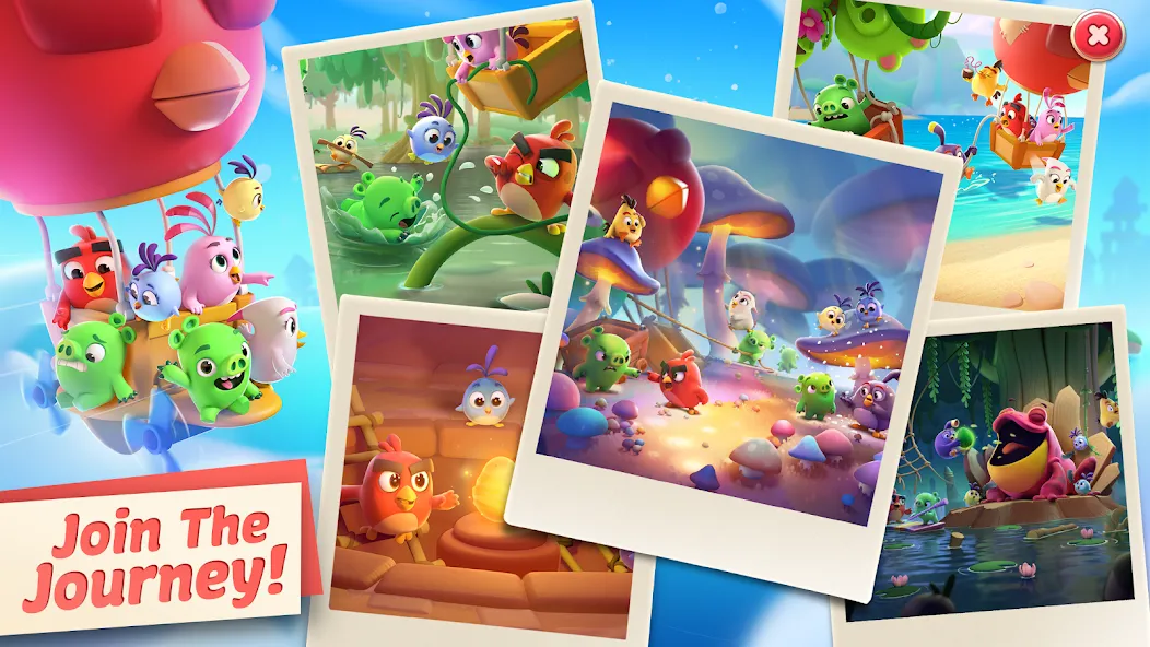 Скачать Angry Birds Journey — Модификация Безлимитные жизни и открыты все уровни — скриншот 5