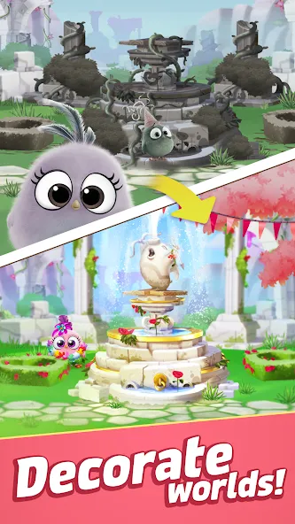 Скачать Angry Birds Match 3 на Android — Безлимитные жизни и монеты — скриншот 4