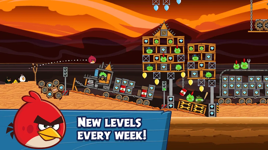 Скачать Angry Birds Friends на телефон — Безлимитные монеты и усилители — скриншот 2