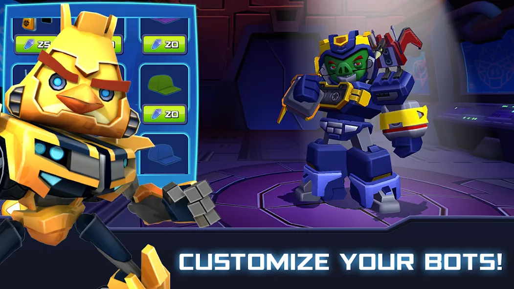 Angry Birds Transformers — Взломанная версия (Безлимитные монеты и алмазы) — скриншот 2