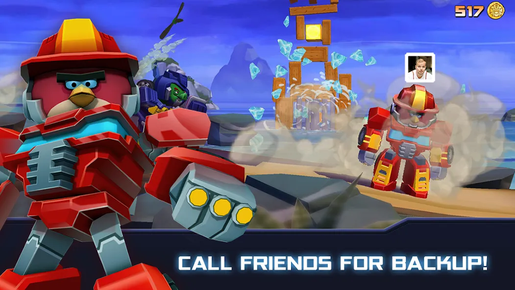 Angry Birds Transformers — Взломанная версия (Безлимитные монеты и алмазы) — скриншот 3