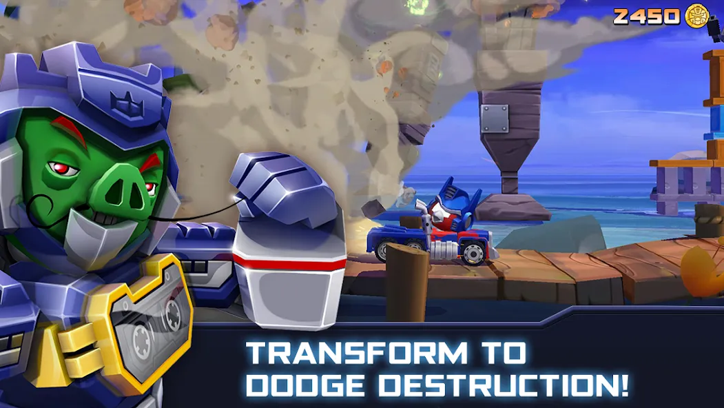 Angry Birds Transformers — Взломанная версия (Безлимитные монеты и алмазы) — скриншот 4