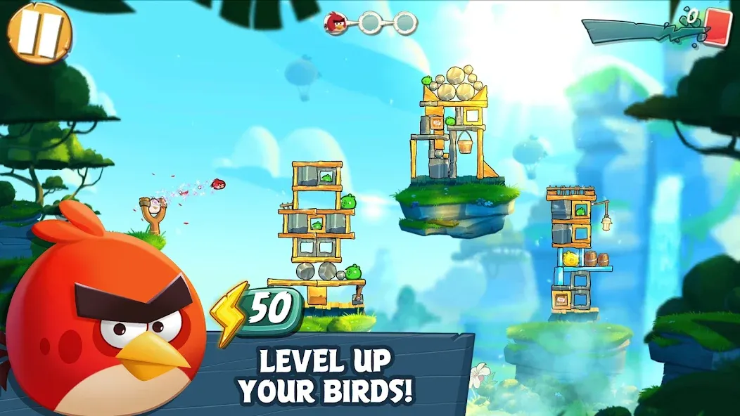 Angry Birds 2 MOD APK — Безлимитные монеты и все уровни — скриншот 2