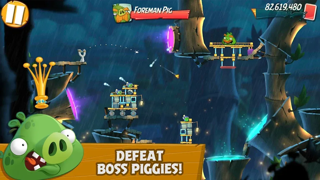 Angry Birds 2 MOD APK — Безлимитные монеты и все уровни — скриншот 4
