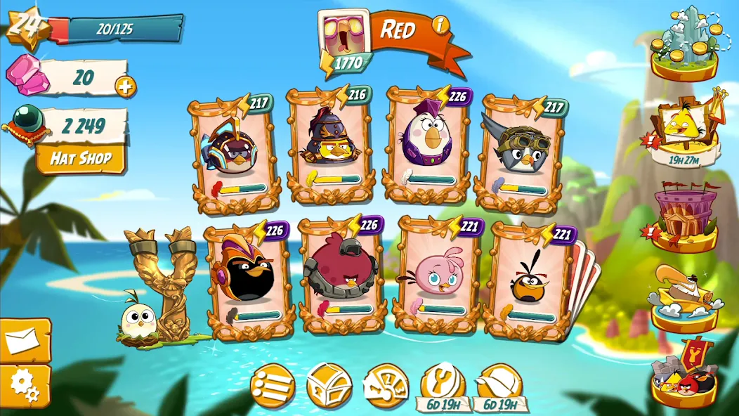Angry Birds 2 MOD APK — Безлимитные монеты и все уровни — скриншот 5