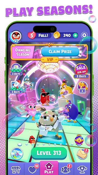 Скачать Angry Birds Dream Blast на Android — Безлимитные жизни и ходов — скриншот 3 Скачать Angry Birds Dream Blast на Android — Безлимитные жизни и ходов — скриншот 3