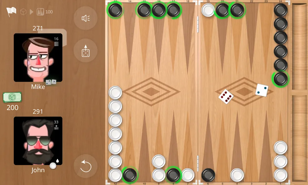 Взломанная Backgammon Online на Андроид — Безлимитные монеты и все функции открыты — скриншот 3