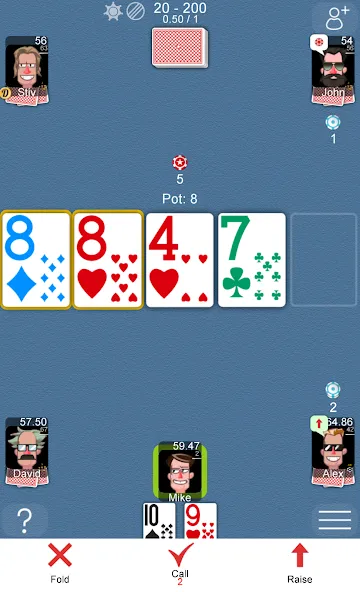 Poker Online (Мод Безлимитные фишки и бонусы) — скриншот 1