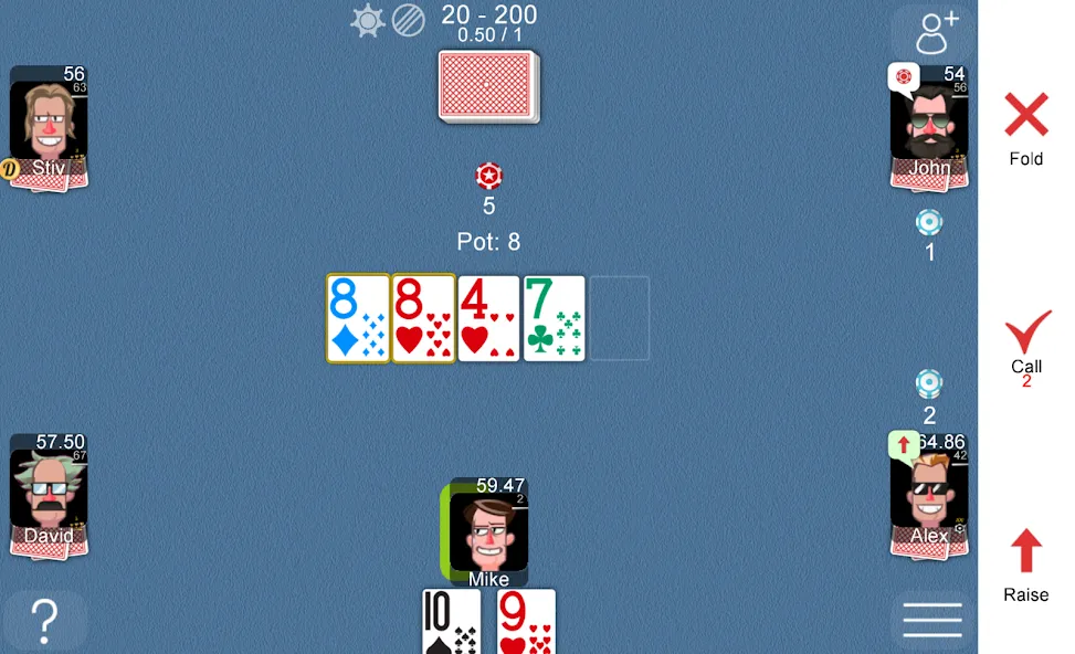 Poker Online (Мод Безлимитные фишки и бонусы) — скриншот 3