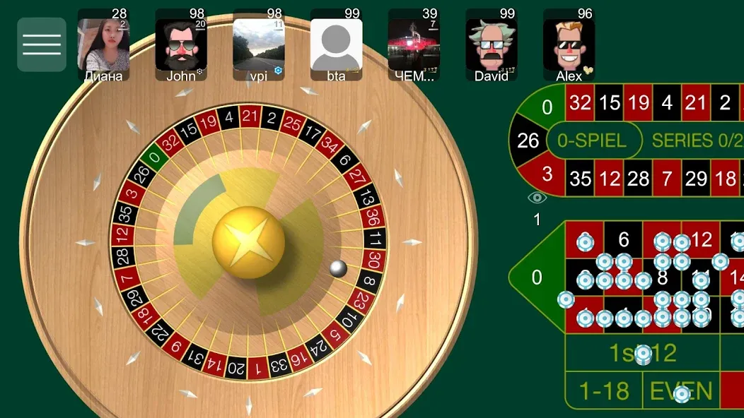 Roulette Online — Мод: Безлимитные фишки и открыты все столы — скриншот 3