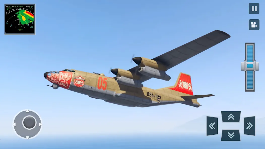 Real Plane Flying Simulator на Андроид — Мод Безлимитное топливо и все самолеты — скриншот 2