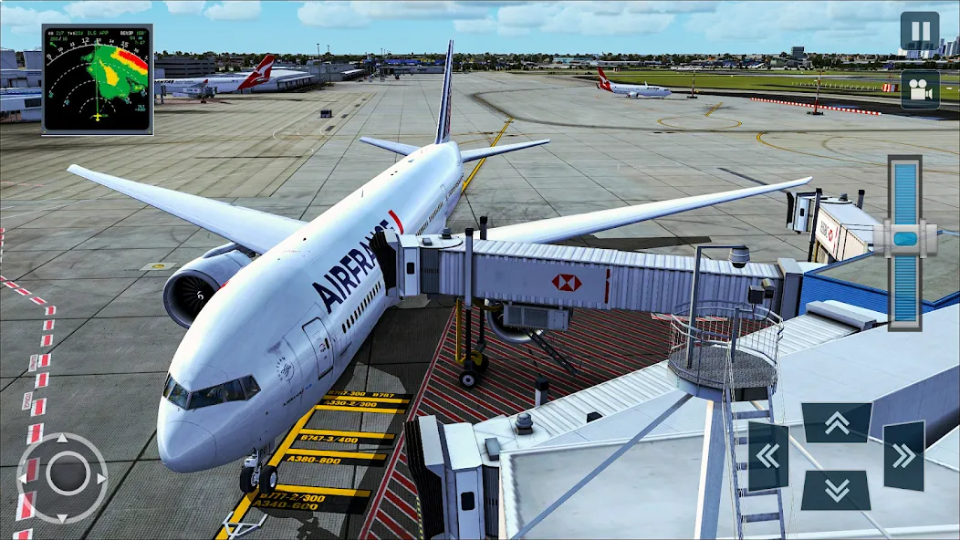 Real Plane Flying Simulator на Андроид — Мод Безлимитное топливо и все самолеты — скриншот 3