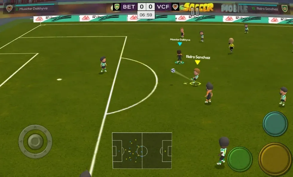 Super Arcade Soccer Mobile Mod APK Безлимитные монеты и открытые команды — Скачать на Андроид — скриншот 1