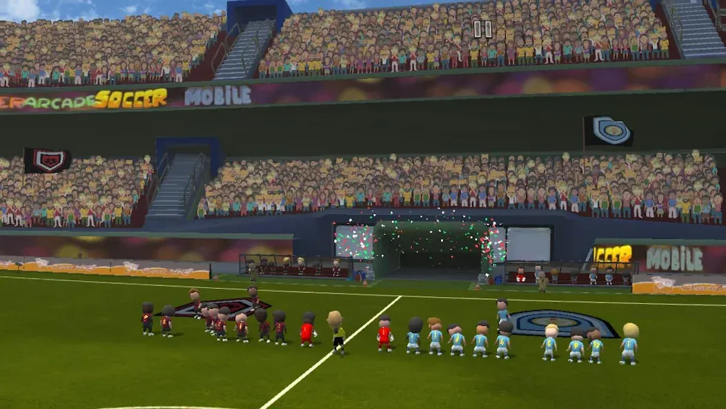 Super Arcade Soccer Mobile Mod APK Безлимитные монеты и открытые команды — Скачать на Андроид — скриншот 3