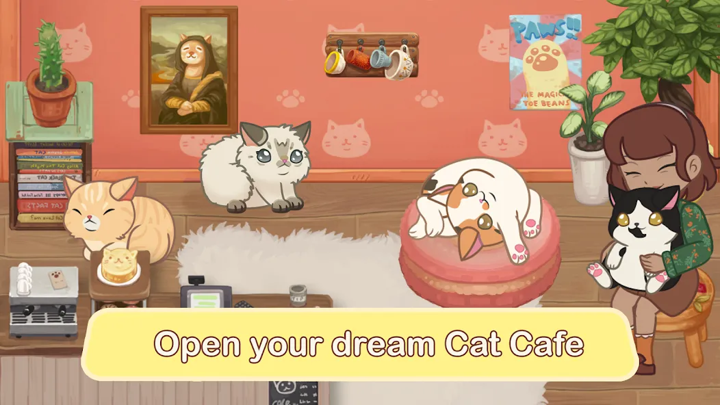 Furistas Cat Cafe (Мод Безлимитные монеты и все коты открыты) — скриншот 1