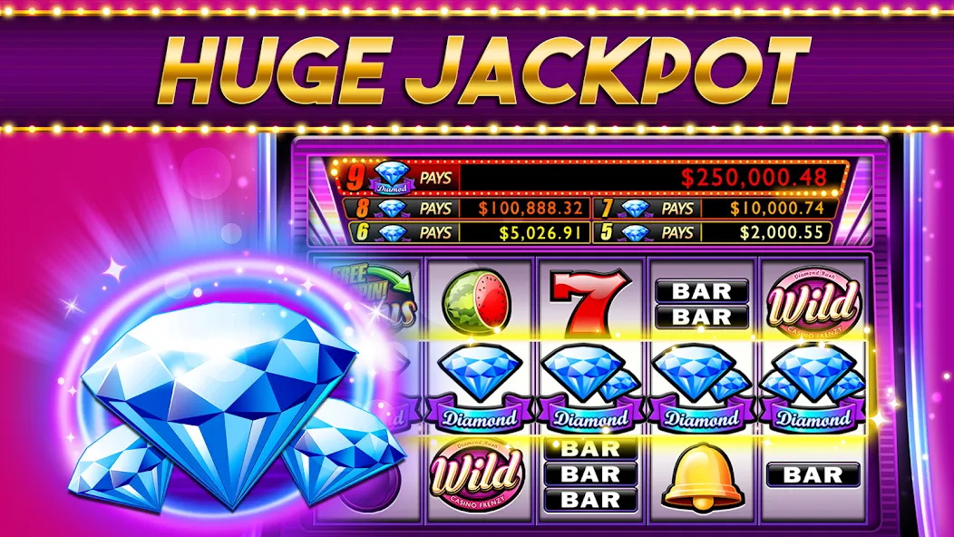 Casino Frenzy - Slot Machines на Андроид — Мод Безлимитные монеты и бонусы — скриншот 2