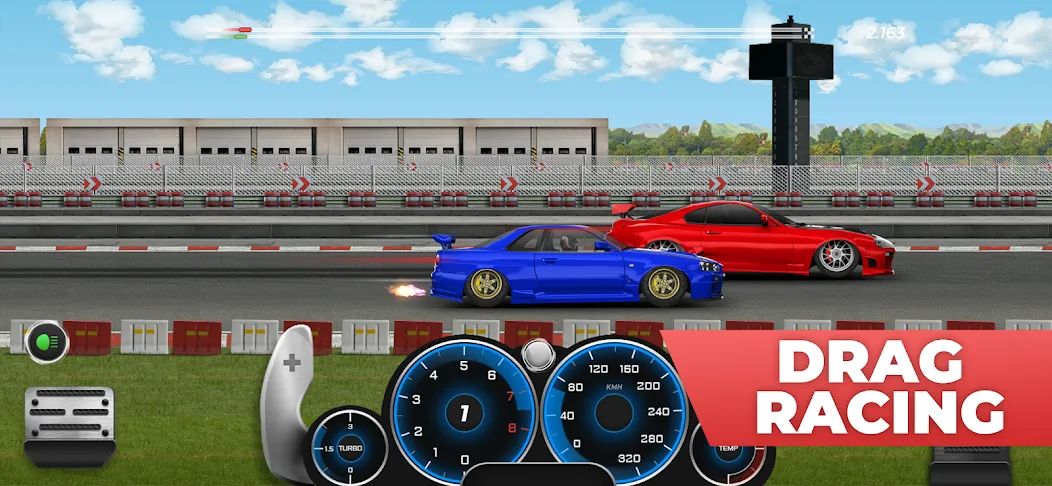 Скачать Project Drag Racing (Мод: Безлимитные деньги и все машины открыты) на Андроид — скриншот 1 Скачать Project Drag Racing (Мод: Безлимитные деньги и все машины открыты) на Андроид — скриншот 1
