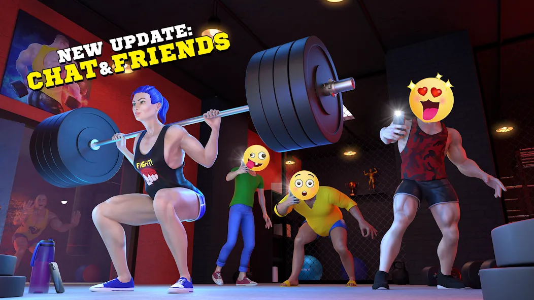 Fitness Gym Bodybuilding Pump — Мод: Безлимитные деньги и энергия — скриншот 1