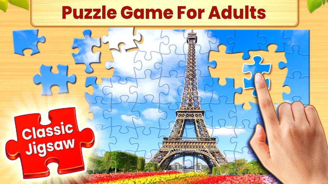 Jigsaw Puzzles: Picture Puzzle на Андроид — Мод Безлимитные подсказки и открыты все пазлы — скриншот 1