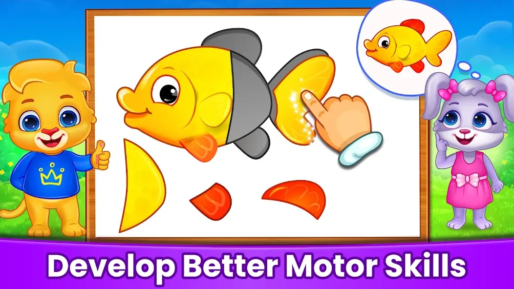Скачать Puzzle Kids: Jigsaw Puzzles MOD APK — Открыты все пазлы и уровни — скриншот 5