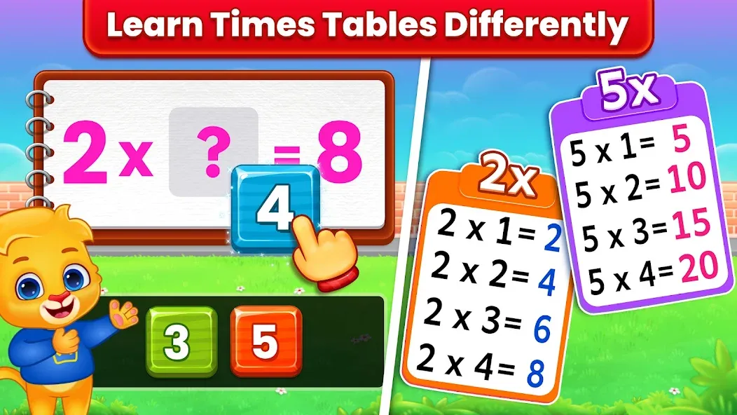 Скачать взлом Kids Multiplication Math Games на Андроид — Без рекламы и все уровни открыты — скриншот 2 Скачать взлом Kids Multiplication Math Games на Андроид — Без рекламы и все уровни открыты — скриншот 2