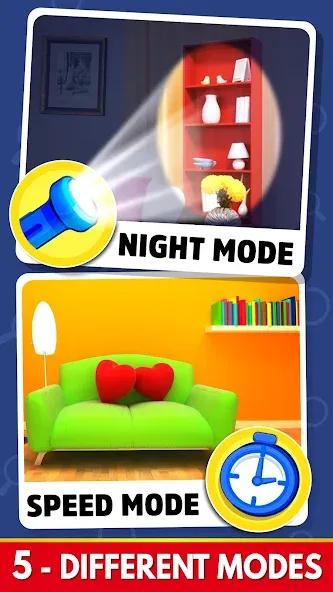 Скачать Find The Differences - Spot it на Android — Подсказки без ограничений и все уровни — скриншот 5