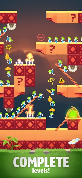 Lemmings MOD APK на Android — Безлимитные деньги и все уровни — скриншот 1