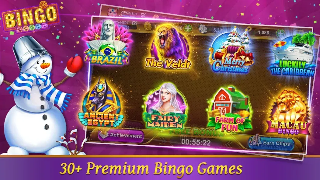 Скачать Bingo Happy HD - Bingo Games — Последняя версия (Безлимитные билеты и бонусы) — скриншот 1