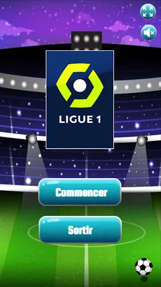 Jeu de Ligue 1 — Мод: Безлимитные монеты и все команды — скриншот 1