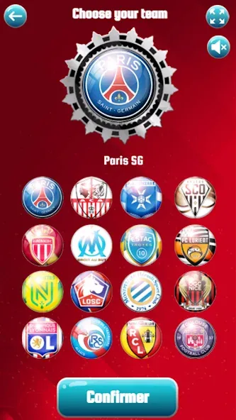 Jeu de Ligue 1 — Мод: Безлимитные монеты и все команды — скриншот 2