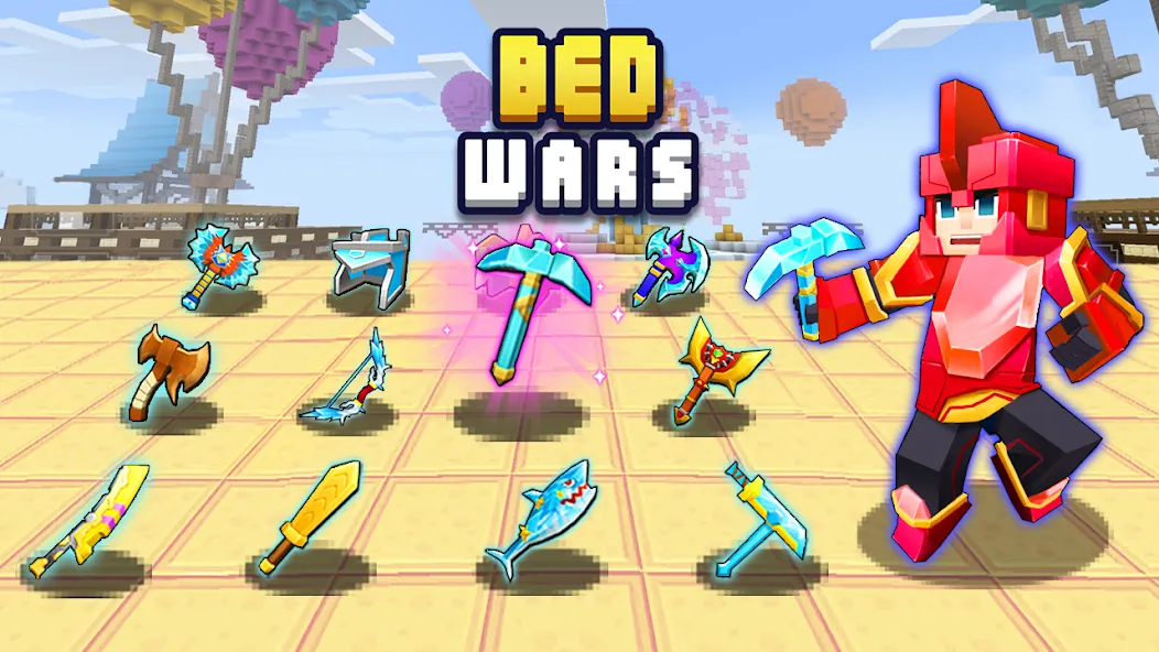 Bed Wars Lite (Мод Безлимитные ресурсы и быстрый старт) — скриншот 1